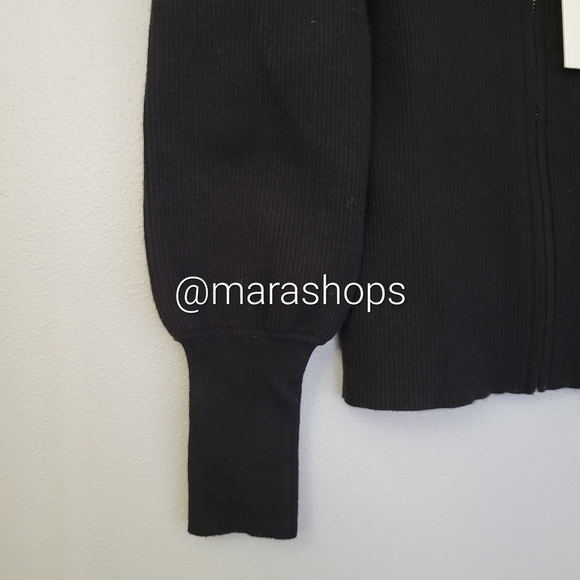 Jonathan Simkhai Iggy Puff Sleeve Cardigan - Picture 4 of 8